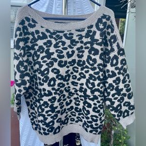 Cheetah Print Sweater